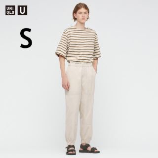 ユニクロ(UNIQLO)のuniqlo u ワイドフィットジョガーパンツ　OFF WHITE(ワークパンツ/カーゴパンツ)