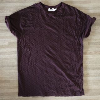 トップマン(TOPMAN)のTopman トップマン　プリント　Tシャツ　紫(Tシャツ/カットソー(半袖/袖なし))