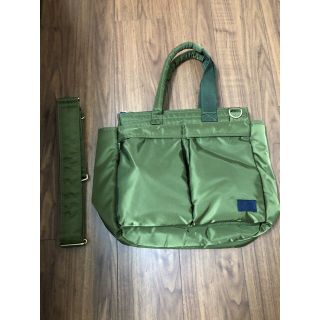 sacai PORTER Pocket Tote Medium KAHKI