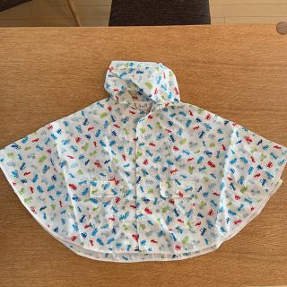 【doux C/ドゥセー】レインポンチョ（90cm）(レインコート)