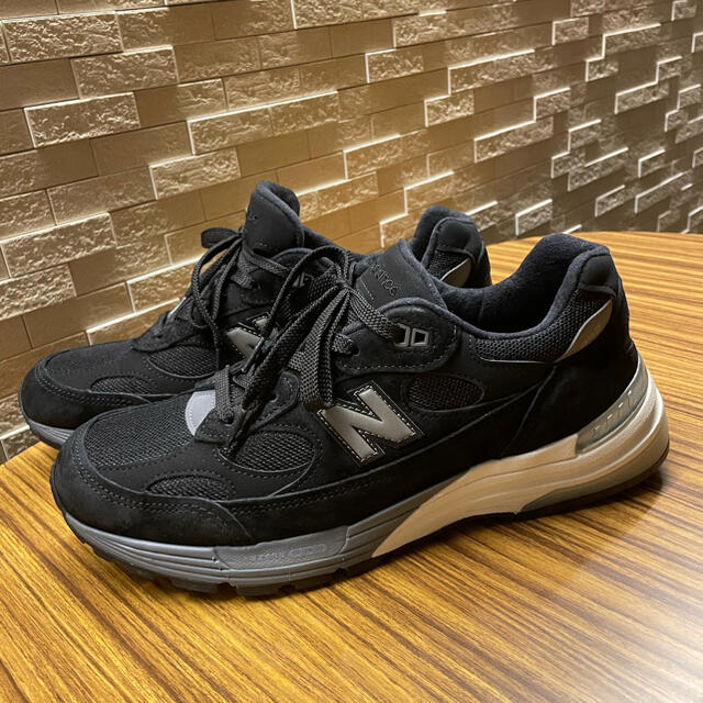 美品 new balance M992BL 28cm black ブラック