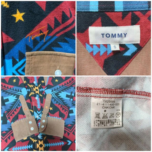 TOMMY(トミー)のあき様専用★TOMMY レア ウエスタン ネイティブ柄 ネルシャツ メンズのトップス(シャツ)の商品写真