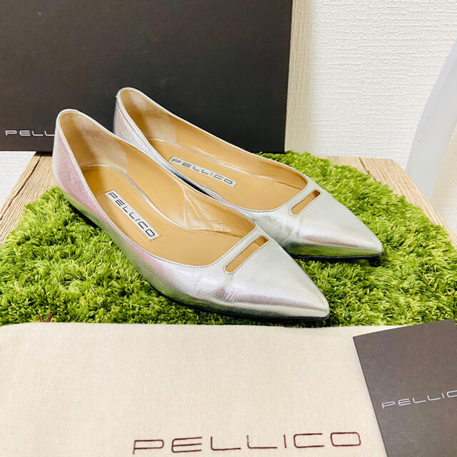 PELLICO(ペリーコ)のセール 1回使用 美品 ペリーコ アンドレア 木型 フラットシューズ 付属品完備 レディースの靴/シューズ(ハイヒール/パンプス)の商品写真