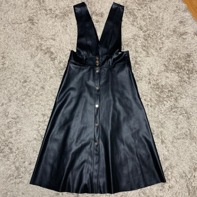 ZARA(ザラ)の《値下げ》ZARA  レザー　ワンピース レディースのワンピース(その他)の商品写真