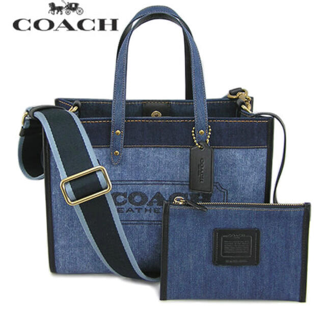 美品✨COACH ハンドバッグ トートバッグ 取り外しポーチ付き