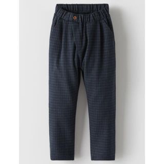 ザラキッズ(ZARA KIDS)の新品未使用 ZARA KIDS BOY ボーイ チェック柄 ウエストゴム 128(パンツ/スパッツ)