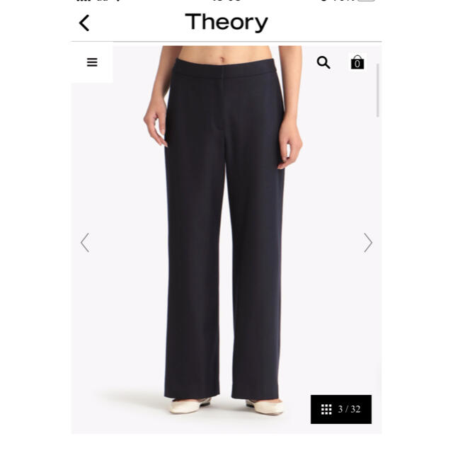 Theory luxe(セオリーリュクス)の新品未使用　セオリーリュクスワイドパンツ レディースのパンツ(その他)の商品写真