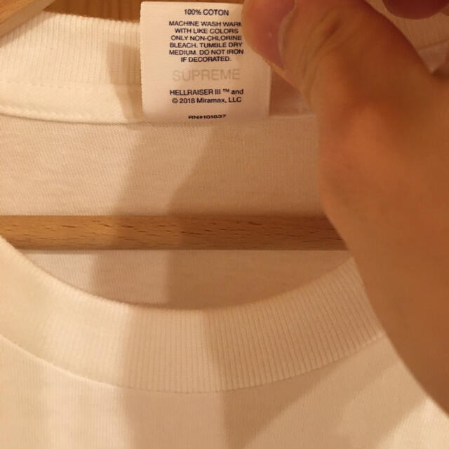希少品 シュプリーム USA製 Tシャツ ヘルレイザー コラボ M 半袖