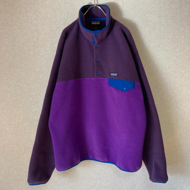 patagonia - パタゴニア フリース シンチラ スナップT 古着 レアカラー