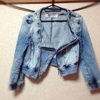 ザラ(ZARA)のZARA デニムショートライダース(Gジャン/デニムジャケット)