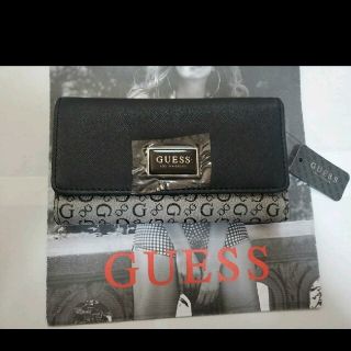 ゲス(GUESS)の【大人気】GUESS ゲス 長財布 ゲスカード入れ　文字柄♡(財布)