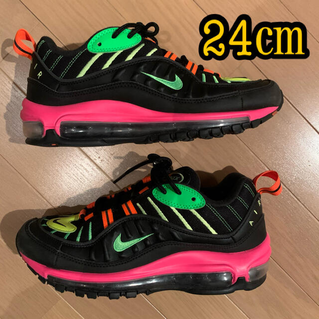 NIKE(ナイキ)のNIKE AIRMAX98 エアマックス98 TOKYO NEON 24㎝ レディースの靴/シューズ(スニーカー)の商品写真