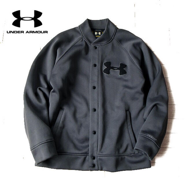 UNDER ARMOUR(アンダーアーマー)の超美品 XL アンダーアーマー メンズ 裏地フリース スタジャン風ジャケット メンズのジャケット/アウター(スタジャン)の商品写真