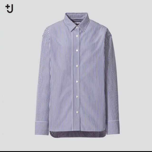 UNIQLO(ユニクロ)のUNIQLO ＋J スーピマコットンオーバーサイズストライプ シャツ レディースのトップス(シャツ/ブラウス(長袖/七分))の商品写真