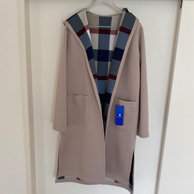 BURBERRY BLUE LABEL(バーバリーブルーレーベル)の新品 大人気 完売品 ブルーレーベルクレストブリッジ リバーシブル コーディガン レディースのジャケット/アウター(その他)の商品写真