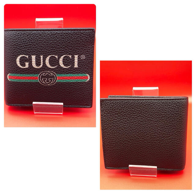 Gucci(グッチ)の新品未使用　GUCCI  ロゴ　プリント　二つ折り財布　シェリーライン メンズのファッション小物(折り財布)の商品写真