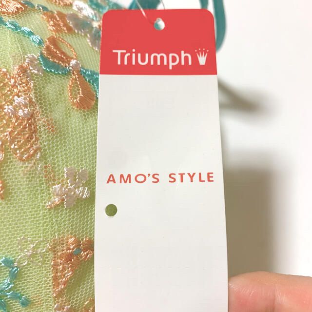 AMO'S STYLE(アモスタイル)のアモスタイル　トリンプ　ブラジャー　ショーツ　セット　e65 レディースの下着/アンダーウェア(ブラ&ショーツセット)の商品写真