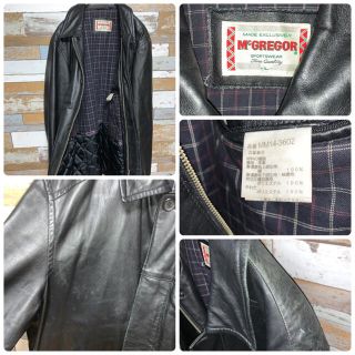 【Lサイズ】【希少】【90s】マックレガー レザージャケット 羊皮使用