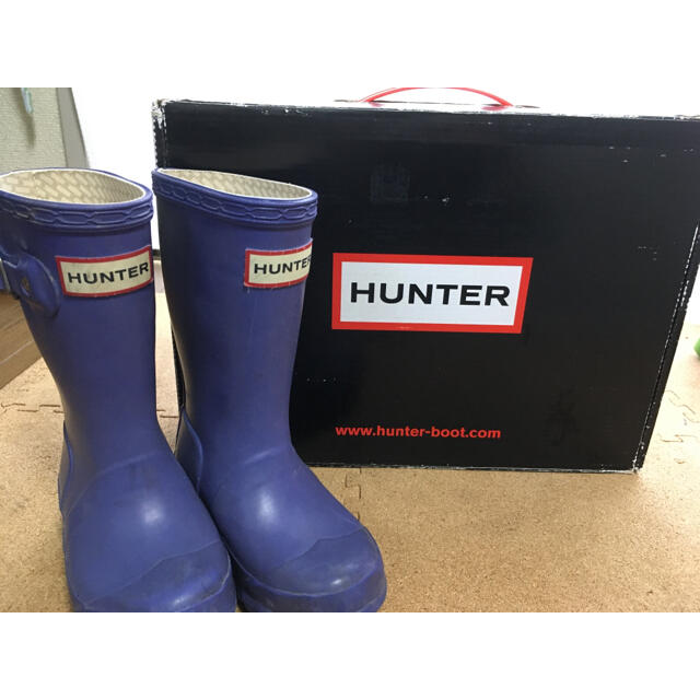 HUNTER(ハンター)のHUNTER レインブーツ 長靴 キッズ/ベビー/マタニティのキッズ靴/シューズ(15cm~)(長靴/レインシューズ)の商品写真