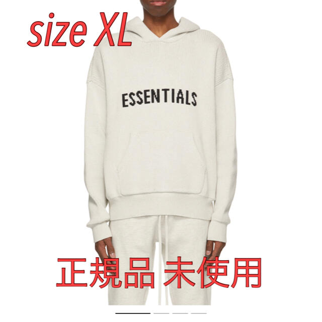 ファッションなデザイン FOG Essentials ニット パーカー OATMEAL XL