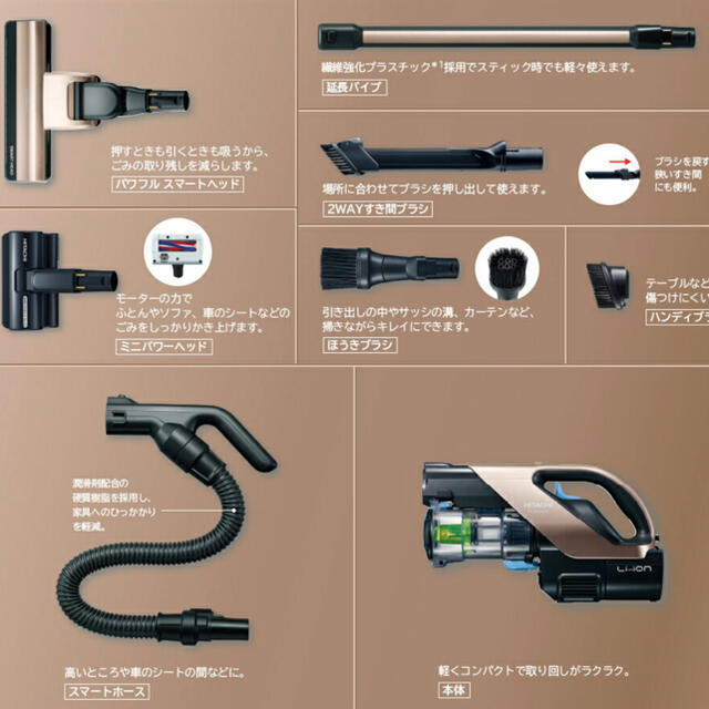 新品未使用　日立掃除機　PV-BH900G-N シャンパンゴールド