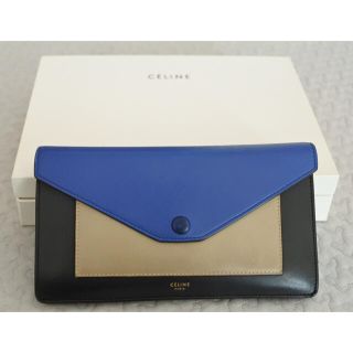 セリーヌ(celine)のCELINE セリーヌ 財布 長財布 クラッチウォレット バイカラー(財布)