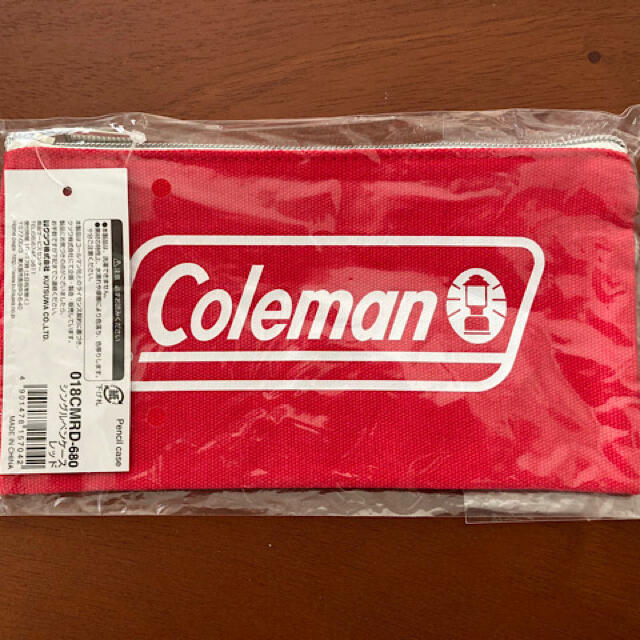 Coleman(コールマン)のペンケース　レッド インテリア/住まい/日用品の文房具(ペンケース/筆箱)の商品写真