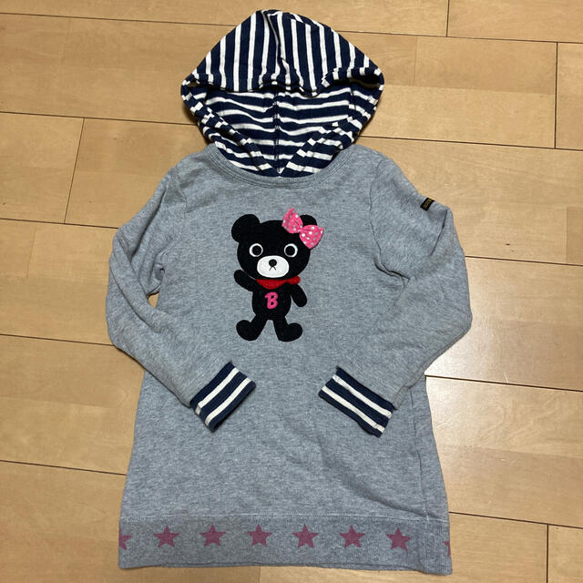 DOUBLE.B(ダブルビー)のミキハウス🧸パーカー110センチ✨ キッズ/ベビー/マタニティのキッズ服女の子用(90cm~)(Tシャツ/カットソー)の商品写真