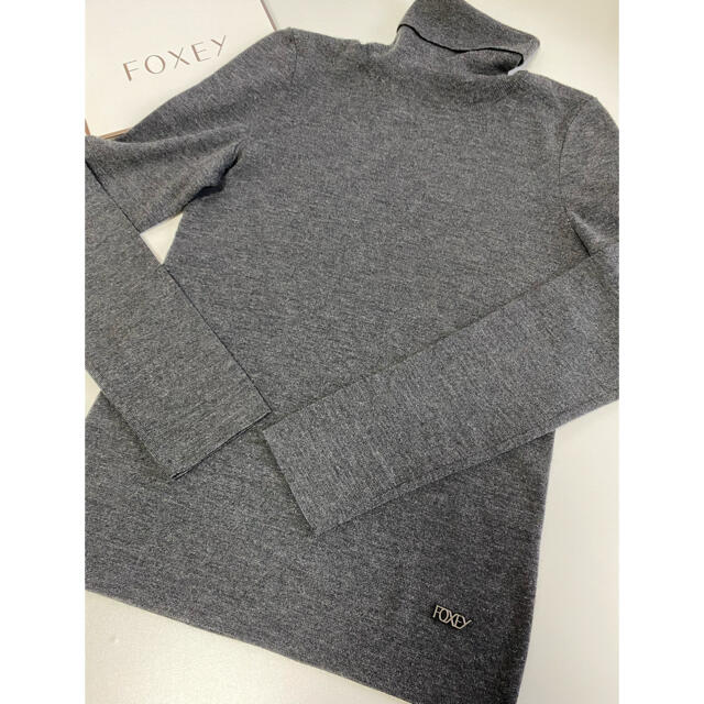 ご専用✨フォクシー グレースウール タートルネックセーター グレー 40