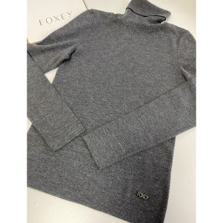 フォクシー(FOXEY)のご専用✨フォクシー　グレースウール　タートルネックセーター グレー 40(ニット/セーター)