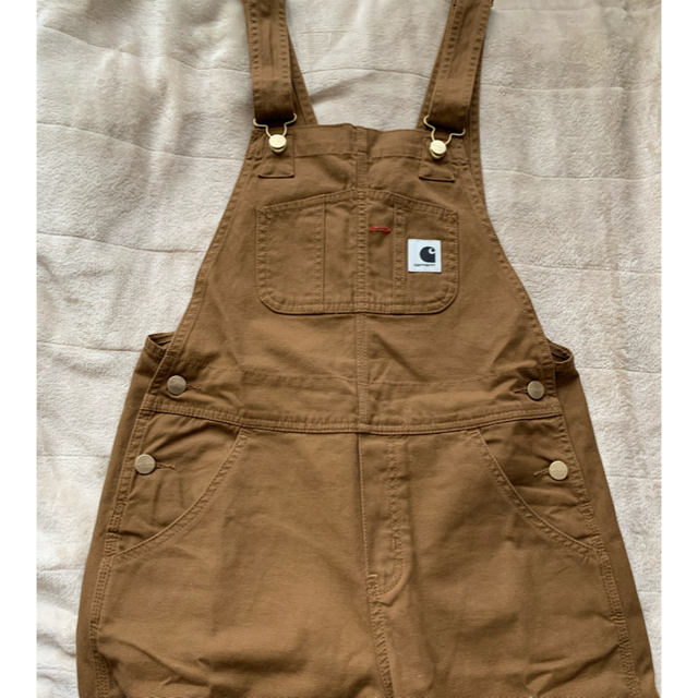 carhartt(カーハート)のCarhartt wip  overalls ブラウンxs レディースのパンツ(サロペット/オーバーオール)の商品写真