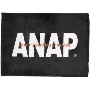 アナップ(ANAP)のアナップ　ブランケット　ブラック　新品　タグ付(毛布)