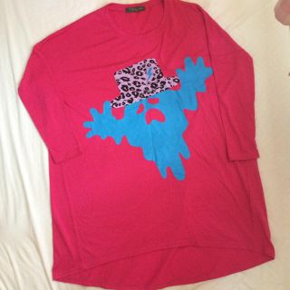 ファンキーフルーツ(FUNKY FRUIT)のレオパードハットのオバケT(Tシャツ(長袖/七分))