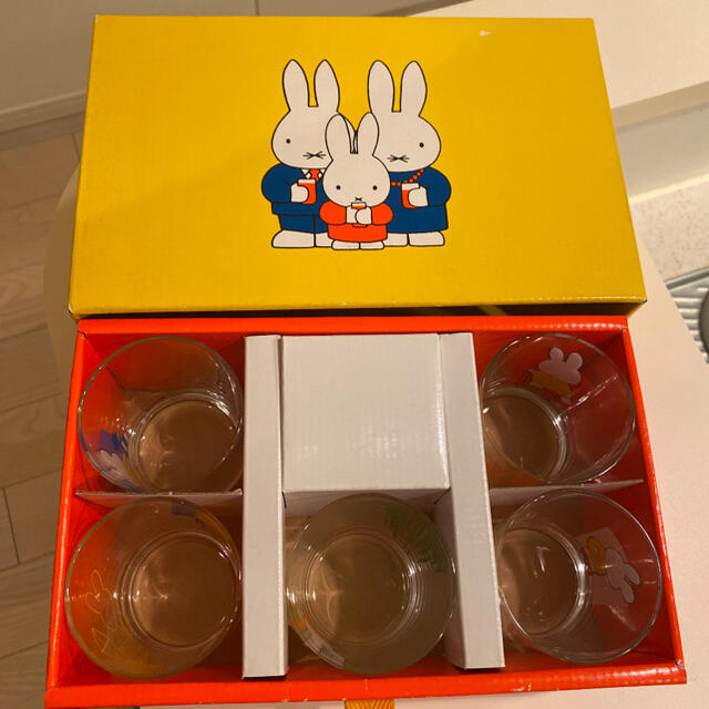 【未使用品】Miffyミッフィー グラス5個セット　日本製