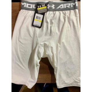 アンダーアーマー(UNDER ARMOUR)の【US Mサイズ】UNDER ARMOUR スパッツ　白(レギンス/スパッツ)