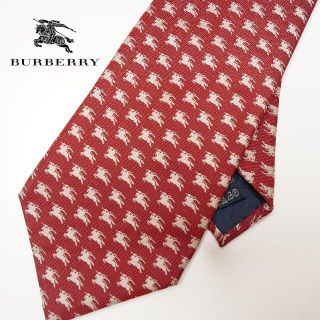 バーバリー(BURBERRY)のBURBERRY ホースマーク 総柄 ネクタイ メンズ 超美品(ネクタイ)