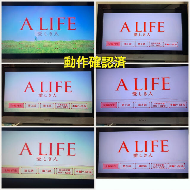 【送料無料】A LIFE～愛しき人～ DVD全巻セット 木村拓哉 竹内結子 出演