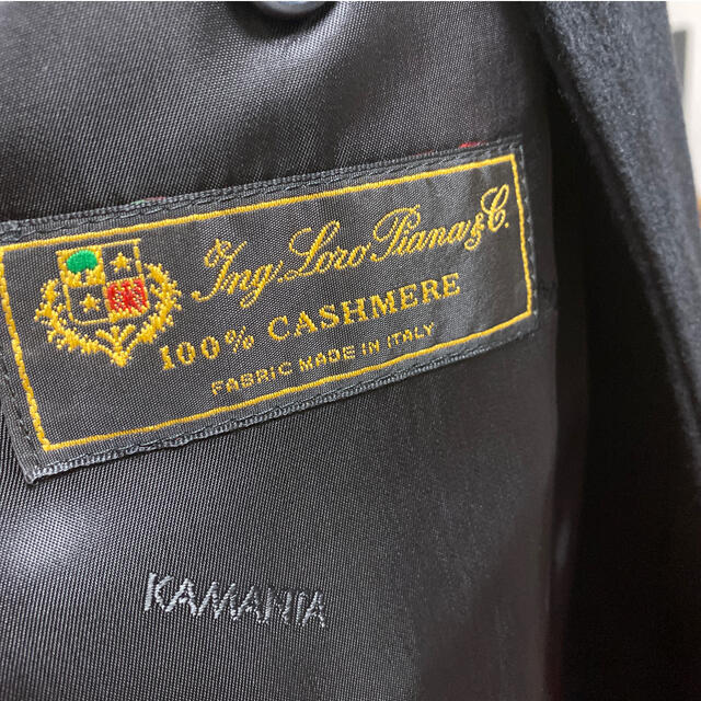 l'UOMO Kamanta Cashmere 100% コート XLベルトあり 2
