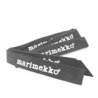 マリメッコ(marimekko)のmarimekkoロゴリボン黒(各種パーツ)