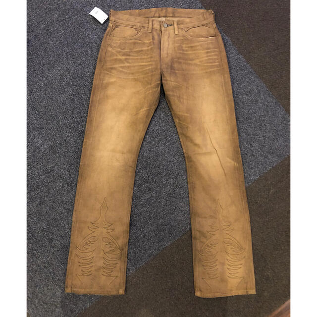 RRL デニム ウエスタン ダメージ加工 新品未使用 独特な 【送料無料