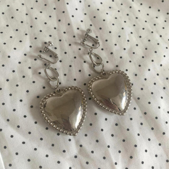 Lochie(ロキエ)の【再販】silver heart pierce ハンドメイドのアクセサリー(ピアス)の商品写真