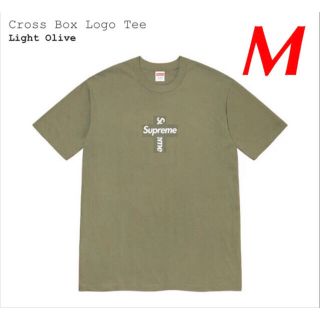 シュプリーム(Supreme)のSupreme Cross Box Logo Tee Olive M 新品未開封(Tシャツ/カットソー(半袖/袖なし))