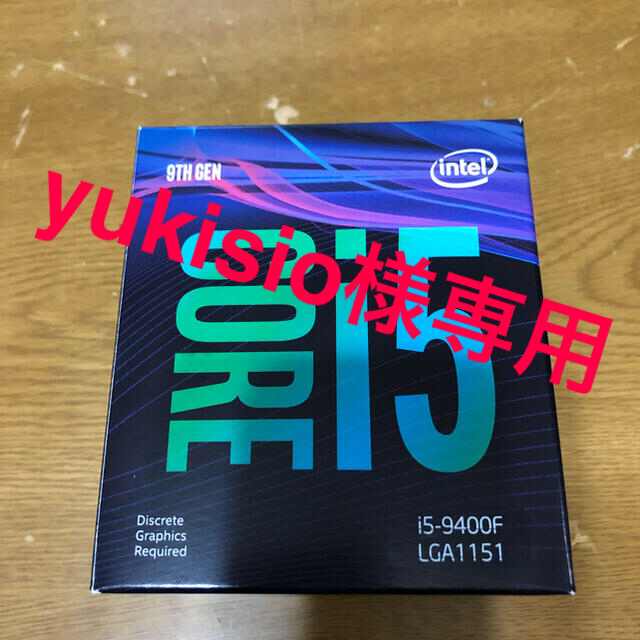 intel Core-i5-9400Fスマホ/家電/カメラ