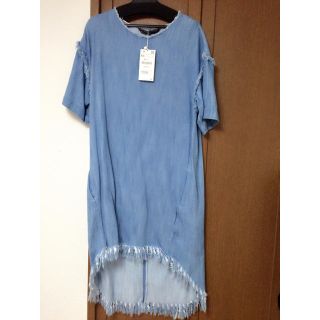 ザラ(ZARA)のZARAのフリンジワンピース(ひざ丈ワンピース)