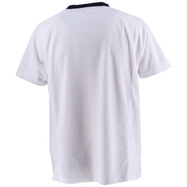 FILA(フィラ)のFILA フィラ テニスウェア 半袖ゲームTシャツ白紺 メンズM 新品 スポーツ/アウトドアのテニス(ウェア)の商品写真