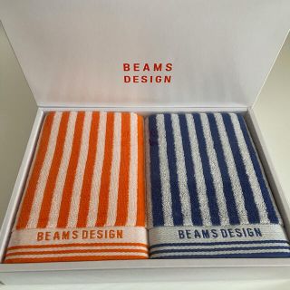 ビームス(BEAMS)のBEAMS DESIGN フェイスタオル 2枚セット(タオル/バス用品)