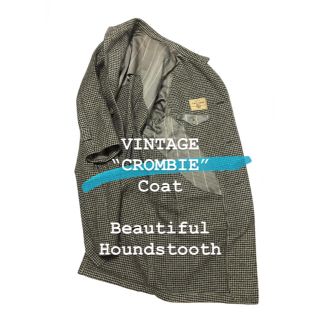 SPECIAL VINTAGE CROMBIE Houndstooth Coat