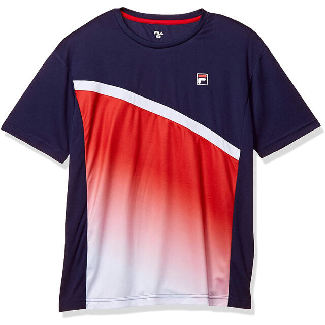 Fila Fila フィラ テニスウェア 半袖ゲームtシャツ紺赤 メンズsの通販 By だいくん S Shop フィラならラクマ