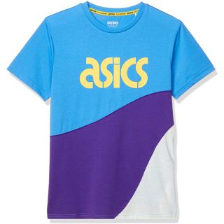 アシックス(asics)のasics アシックス 半袖シャツ青 JSY CB SS TEE メンズM 新品(ウェア)