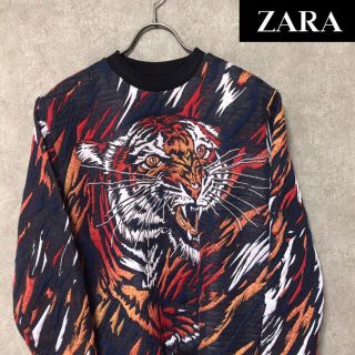 ザラ(ZARA)の即完売品 ZARA 虎柄スウェット ザラ タイガー(スウェット)